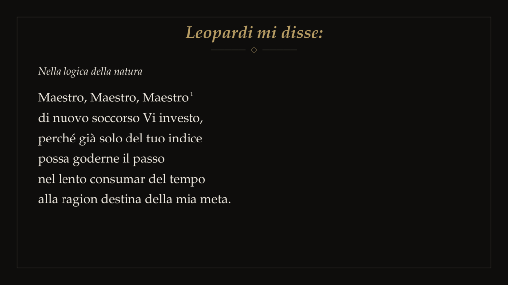 All’ombra della Ginestra